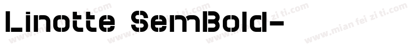 Linotte SemBold字体转换